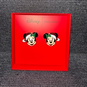 ✨🆕 Disney Minnie Mouse Christmas Baublebar Earrings